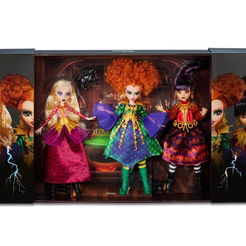 Whimsical Red and Purple Fantasy Dolls Set